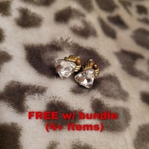 Angel Diamond Wings Christmas Earrings Triangle Jewelry